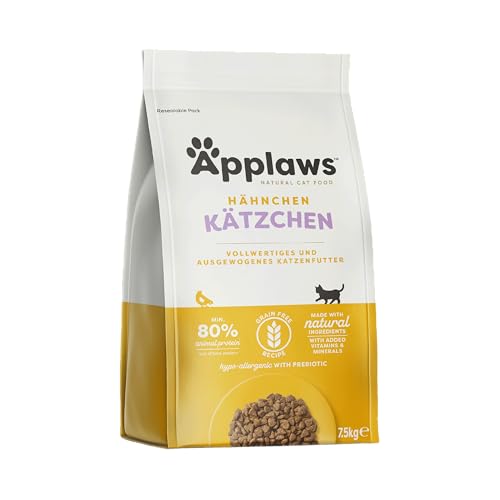  Kitten Trockenfutter Huhn komplett und getreidefrei für junge im Alter von 1 14 Monaten 1x 7.5kg