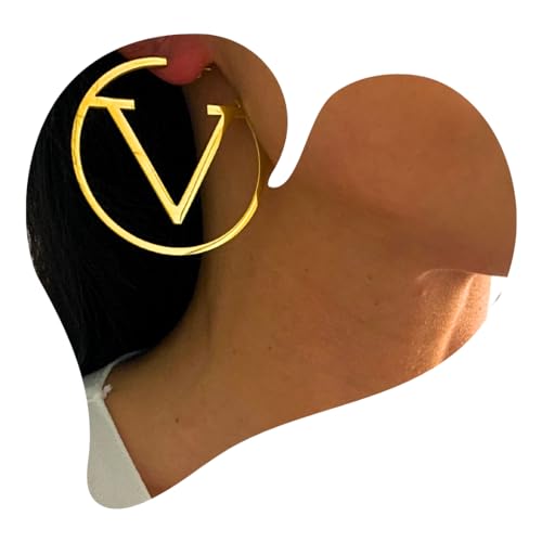 NataschaWoge Edelstahl XXL GOLD SILBER Huggie Creolen Ohrringe Schmuck für sie Geschenk Silber Damenschmuck Freundin Silber