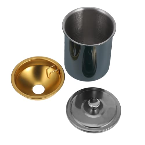 Garneck Abgedeckter Aschenbecher Für Draußen Moderner Mit Deckel Für Terrasse Home office Winddichter Metallaschenbecher Für Zigaretten