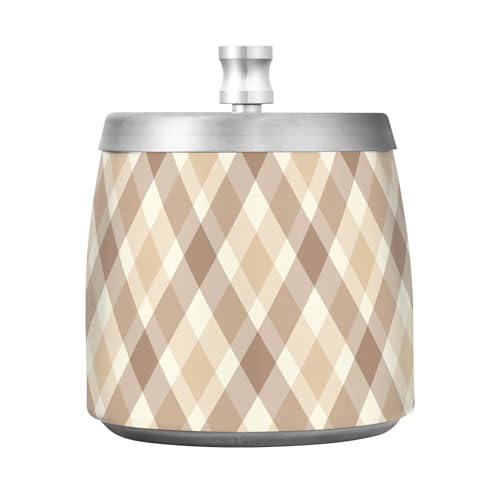 Chic Diamond Beige Aschenbecher Edelstahl Anti Fliegen Aschenbecher Outdoor für Terrasse