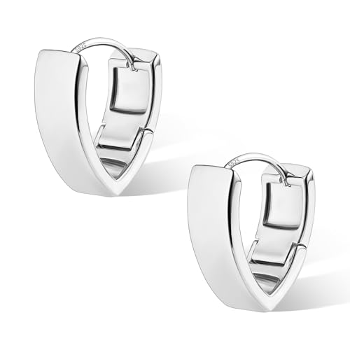 Creolen Gold Kleine Ohrringe Klobig Damen Silber 925 Creolen Klobig Gold Ohrringe Oval 27K Gold Knorpel Huggie Creolen Klobig Leicht Breit Chunky Creolen Oval Gold Ohrringe Kleine Damen