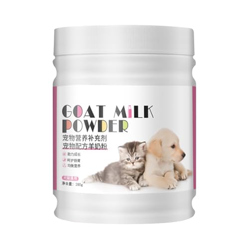 Aufzucht   Für Hundewelpen   Von Geburt An Muttermilchersatz Ziegen Pulver DHA Vitaminen Mineralien Unterstützt Gesunde Aufzucht Stärkung 280g