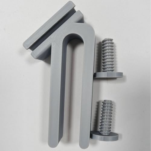 Eimer-Schlauchhalter für Garten und Aquarium Wasserschlauch-Clip-Halterung mit sicherem Kantengriff kompatibel mit Standard-Eimern 6 1 x 2 x 11 9 cm leicht grau