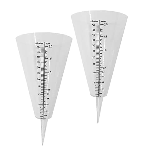 Milisten 2St Regen Becher Regenwassermessung BodenregenmesserÃ¤hlerÃ¤hler messbecher KegelfÃ¶rmiger konisch Container Statue schmÃ¼cken WeiÃŸ