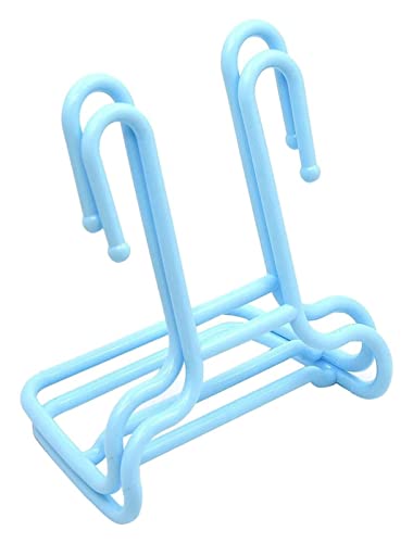 IMGASDCSD Faltbarer Schuhhalter zur Wandmontage Multifunktions-Schuhregal for Kinder Wandmontage Kunststoff for Aufhängen Trocknen Aufbewahrung Blau 2 Stück