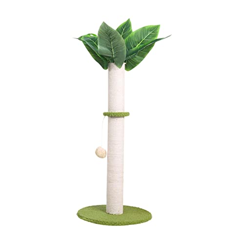 Milageto Katzenkratzbaum Sisalseil langlebig mit hängendem Ball für Kätzchen und Erwachsene Katzenkratzbaum Kätzchen Stil a