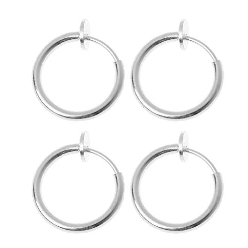 chenpaif 4 teilige Clip aufälschten Ohrringen Nicht durchbohrte Nasenringe Lippenohrclip Körperschmuck