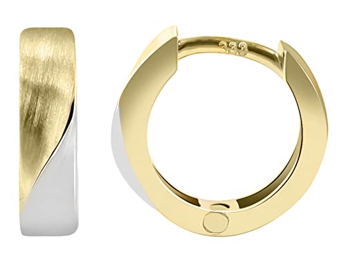 Akzent Elli Damen-Ohrringe Klapp Creolen 333er Gold 8 ct Elegant 5500005