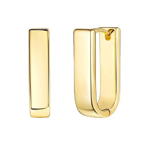  fürße hypoallergen Breit Ohrring Ohrring Rechteckig Ohrringen für Mädchen