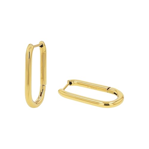 Tom Tailor Creolen für Damen Edelstahl 24 mm gold Geschenkidee Ohrschmuck Damenschmuck 2100638