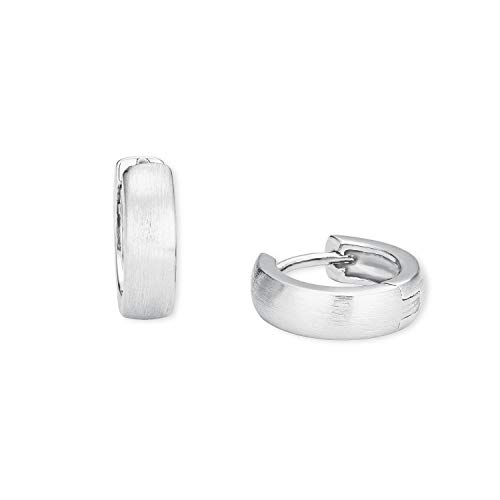 Amor Creolen 925 Sterling Unisex Damen Herren Ohrschmuck 1 4 cm Kommt in Schmuck Geschenk Box 2023069