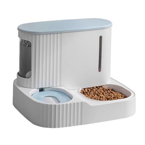 Automatischer Katzen Futterautomat Mit Trinkbrunnen - 2 in 1 Wasserspender für Welpen 3 Liter Abnehmbarer Selbstnachfüllender Katzenfutterspender - Für Kleine Hunde