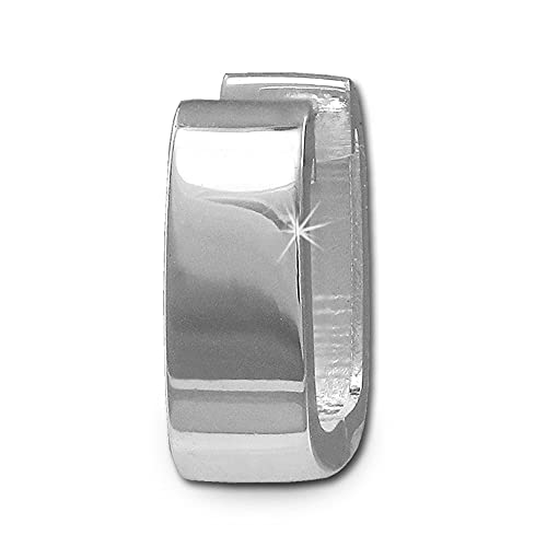 SilberDream Ohrringe 11mm Damen-Schmuck 925er Silber Creolen Eckig SDO347S Silber Creole