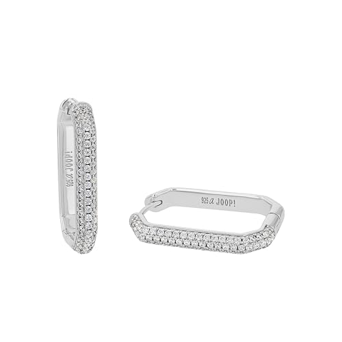  925 Sterling Ohrschmuck mit Zirkonia synth. 2 6 cm Weiß Kommt in Schmuck Geschenk Box 2038938