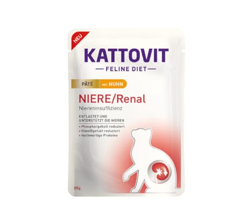 Kattovit Niere Renal Pat mit Huhn 10x 85gP