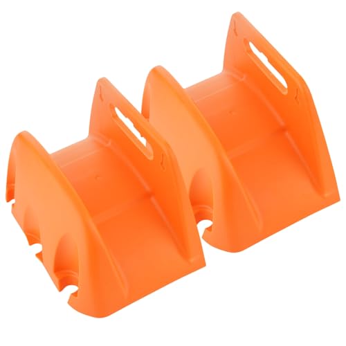 Milisten 2 Stück Teiliges Gartenschlauchhalter Wandmontage Wetterfester Kunststoff Schlauchaufbewahrungshalter Robuster Schlauchhalter für Außenbereich Einfacher Aufbau für Garten Garage