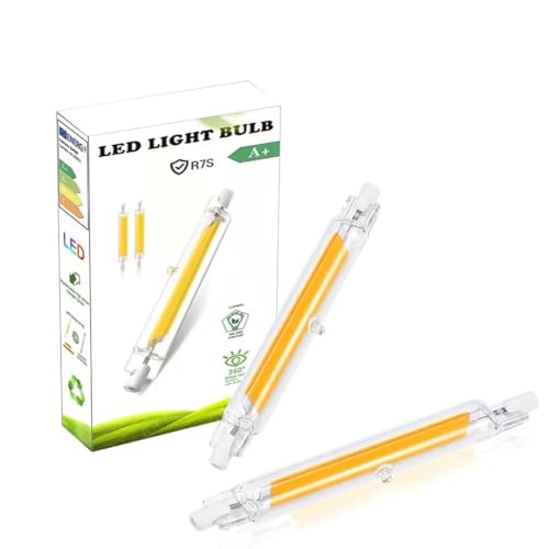 EIMOPE 78mm Dimmbar 10w 10W ersatz für 80w 100w Halogen Lampe Warmweiß 3000K 1000LM Kein Flackern 360 Abstrahlwinkel 2er Pack