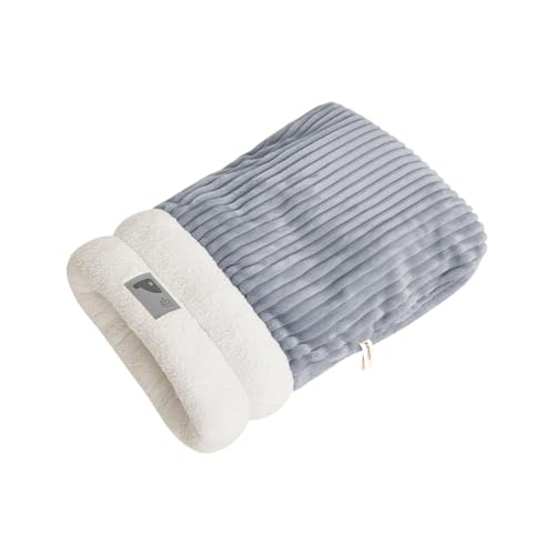 Winterschlafsack für Katzen - Schlafsack für Katzen heißer Schlafsack für Katzen inspiziert Winter heiß -gehärteter Beutel für Hunde und Katzen weiches Bett für Haustiere Höhle