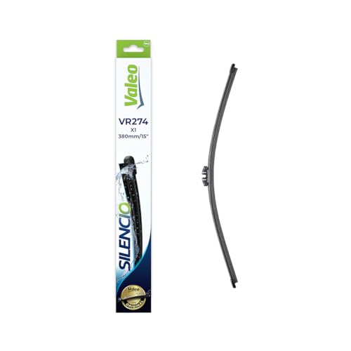VALEO Silencio Wischer   VR274   Hohe Leistung hervorragende Rundumsicht einfache Montage   Original Flachblatt 380mm   Hinten   Beinhaltet 1 Wischblatt   574582
