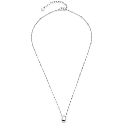 JEWELS BY LEONARDO Ohrringe Ciao Clothilde 1 Paar Creolen aus silberfarbenem Edelstahl opulente tropfenförmige Klapp-Kreole Schmuck Geschenk für Frauen 025740