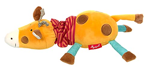 SIGIKID 42627 Zieh-Spieluhr Giraffe LaLeLu PlayQ Mädchen und Jungen Babyspielzeug empfohlen ab Geburt orange rot