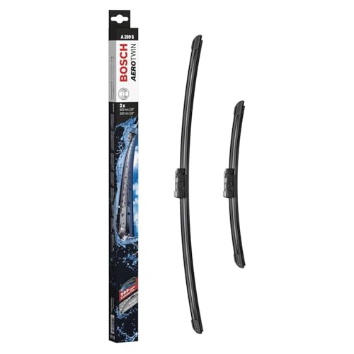 Bosch Aerotwin A299S Front-Scheibenwischer - Set mit 2 Ersatz-Scheibenwischern und vormontiertem Adapter - 2 Wischblätter 600 mm und 340 mm