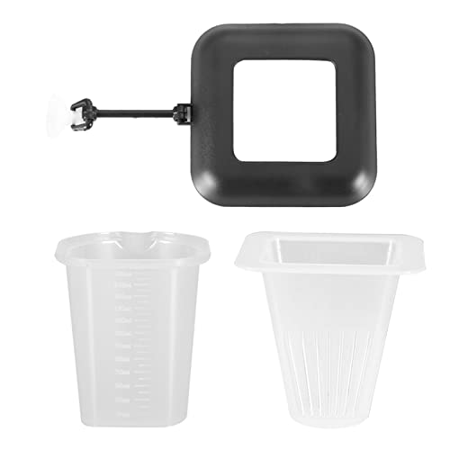 WFNIHONHON Automatischer Fischfutterautomat für Aquarien mit Saugnapf und Waage für Rot- und Futterspender wiederverwendbares langlebiges Kunststoffdesign für Aquarien