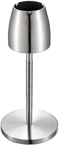 Standaschenbecher Edelstahl Teleskop Tragbarer Windaschenbecher für den Außenbereich Großes Raucherzubehör für Terrassen und Zigaretten