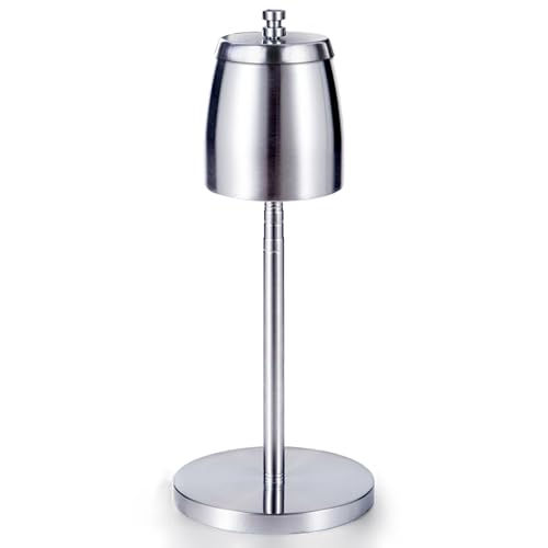 Verstellbarer Standaschenbecher aus Edelstahl mit Deckel für den Innen- und Außenbereich perfekt für Zuhause Büro und Terrasse langlebig leicht zu reinigen modernes Design