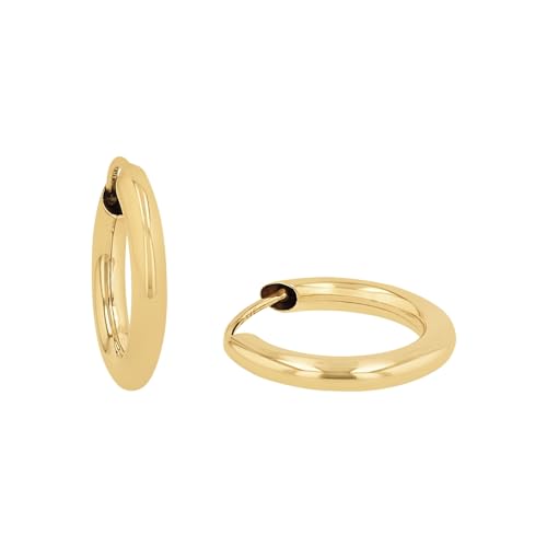 Amor Creolen Unisex Damen Herren Ohrschmuck 1 2 cm Gold Kommt in Schmuck Geschenk Box 9146338