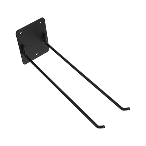 BESPORTBLE Gartengeräteständer schlauchhalter Garage Gerätehalter für den Garten Wandmontiert platzsparend Inhaber außen tragbar Mop -Halter Werkzeug-Organizer für die Wandmontage Eisen Black