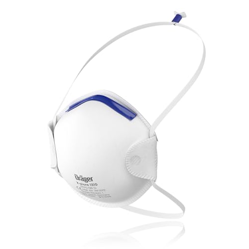 Dräger X plore 1310 Atemschutz Maske Mundschutz als wirksamer Filter gegen Fein Staub und Partikel 20ück Atemmaske in Universalgröße