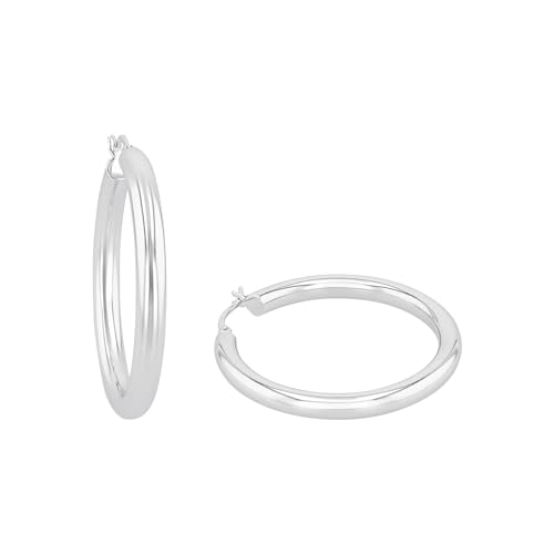 Amor Creolen 925 Sterling Silber Damen Ohrschmuck 4 7 cm Silber Kommt in Schmuck Geschenk Box 9108909