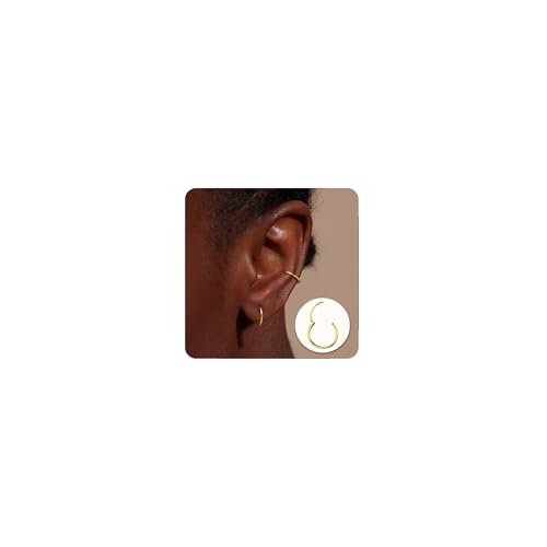 MILACOLATO G23 Titan für Hypoallergenes Piercing Ohr Helix Piercings Knorpel Daith Tragus Septum Piercing Ring 8mm