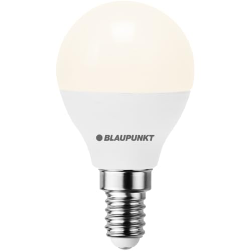 Blaupunkt LED Leuchtmittel G45 Golfball Lampe E14 Sockel 6W Ersatz für 50W Glühlampen Warmweiß 2700K gelbes Licht nicht dimmbar 595 lumen Glühbirnen Raumbeleuchtung 1 Stück 1er Pack