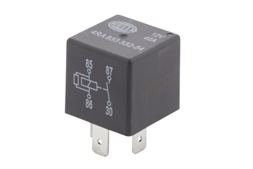 HELLA 4RA 933 332-541 Relais Arbeitsstrom - 12V - 4-polig - Schaltbild S2 - Stecker B - Schließer