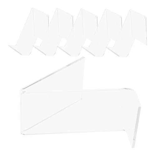 SOLUSTRE Schuhständer Kinder 6 Stück Acryl Schuhregal Transparent Schuhpräsentation Schuhaufsteller Für Kinderschuhe Und Sandalen