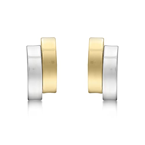 CARISSIMA Damen-Ohrstecker 2 Band 375 Bicolor - 2.55.8479