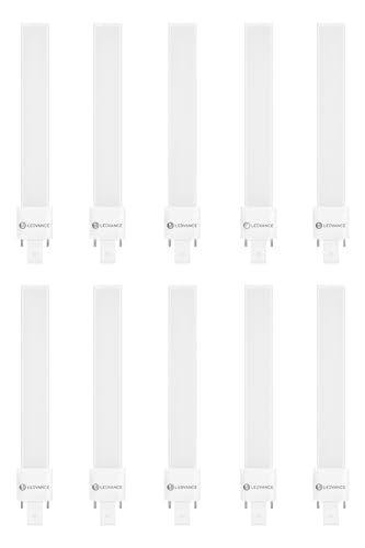 LEDVANCE 10x DULUX LED S11 EM AC MAINS V 6W 830 G23 Warmweiß - Ersatz für 11W - 10er SPARPACK