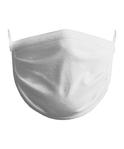 11teamsports Mundmaske blanko 100% Baumwolle White Weiss One Size Ohne Geschlecht