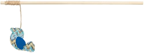 Trixie Spielangel für Katzen mit Katzenminze 40 cm interaktives Katzenspielzeug mit süßem Motiv - 45477