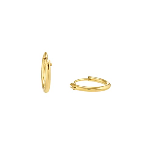 Amor Creolen Unisex Damen Herren Ohrschmuck 1 2 cm Gold Kommt in Schmuck Geschenk Box 2013671