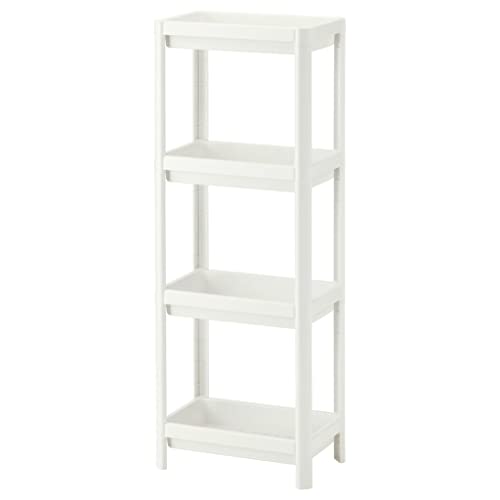 KUYWLMKMZZ Doorway Schuhregal Montieren Sie 4 Tier-Schuh-Rack-Stoff-Schuh-Rack-Robustes Lagerregal kann Handtücher Zahnbürsten und andere Badezimmerbedarf setzen Schuhregal Color White