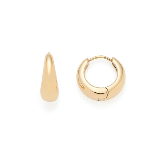 JEWELS BY LEONARDO Ohrringe Ciao Clothilde 1 Paar Creolen aus goldfarbenem Edelstahl opulente tropfenförmige Klapp-Kreole Schmuck Geschenk für Frauen 025741