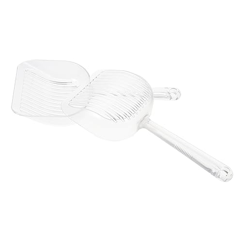 TOYANDONA 2 Stück Schaufel für Katzenstreu Kätzchen-Scooper Katzenstreu verklumpen und versiegeln Wurf drinnen sauber Katzenstreu Scoop streuschaufel reinigen STK Transparent