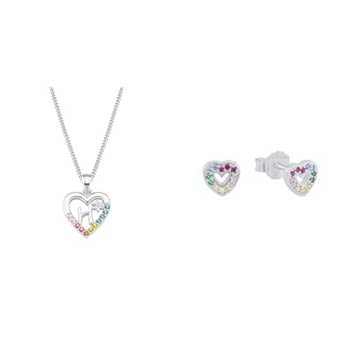 Prinzessin Lillifee Kette mit AnhÃ¤nger 925 Sterling MÃ¤dchen Kinder Halsschmuck Ohrstecker 925 Sterling MÃ¤dchen Kinder Ohrschmuck