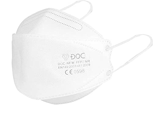 DOC NFW 25X FFP2 Masken Fisch Form CE Zertifiziert EN149 2001 4D Fish Mundschutz Einzeln Verpackt Atemschutzmaske