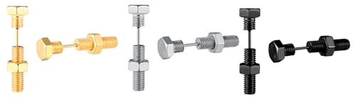 Yumilok 3 Paar Ohrringe Set Edelstahl Schraube Ohrringe Herren Allergiefreie Ohrringe Ohrstecker Hoop Creolen für Männer Damen Unisex