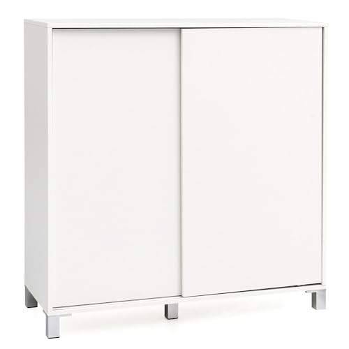 FineBuy Schuhschrank SV51780 Holz 100x108x37 5 cm Ablage Hoch Design Schuhständer Groß 20 Paar Schuhe Schuhregal Flur Schuh Aufbewahrung Platzsparend Schuhablage Dielenmöbel Modern XXL