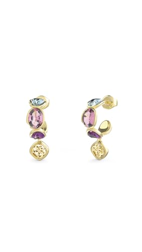 Guess Damen-Creolen Multi Crystals Ohrringe Goldfarben JUBE05571JWYGMCT U